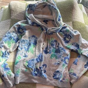 GAP Soft Cream and Gray Hoodie